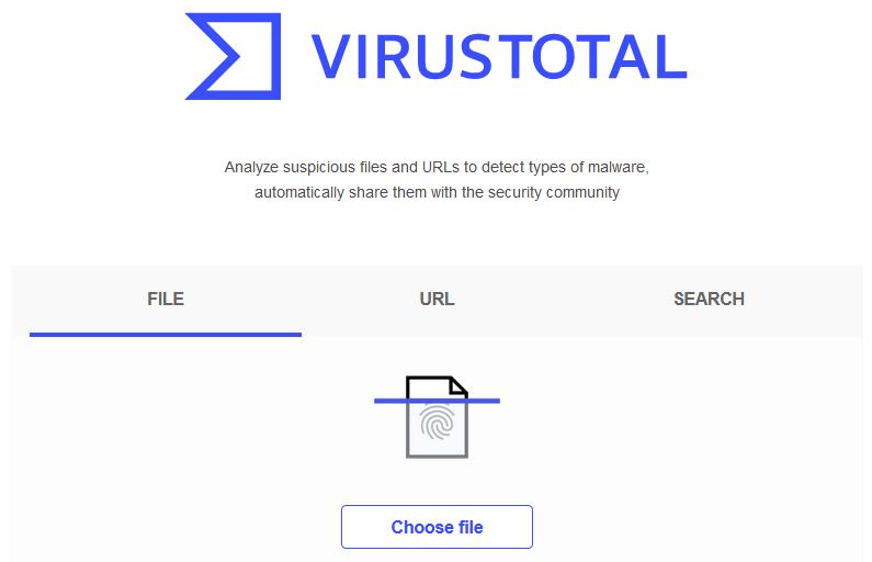 online virustotal; вирустотал онлайн проверить файл